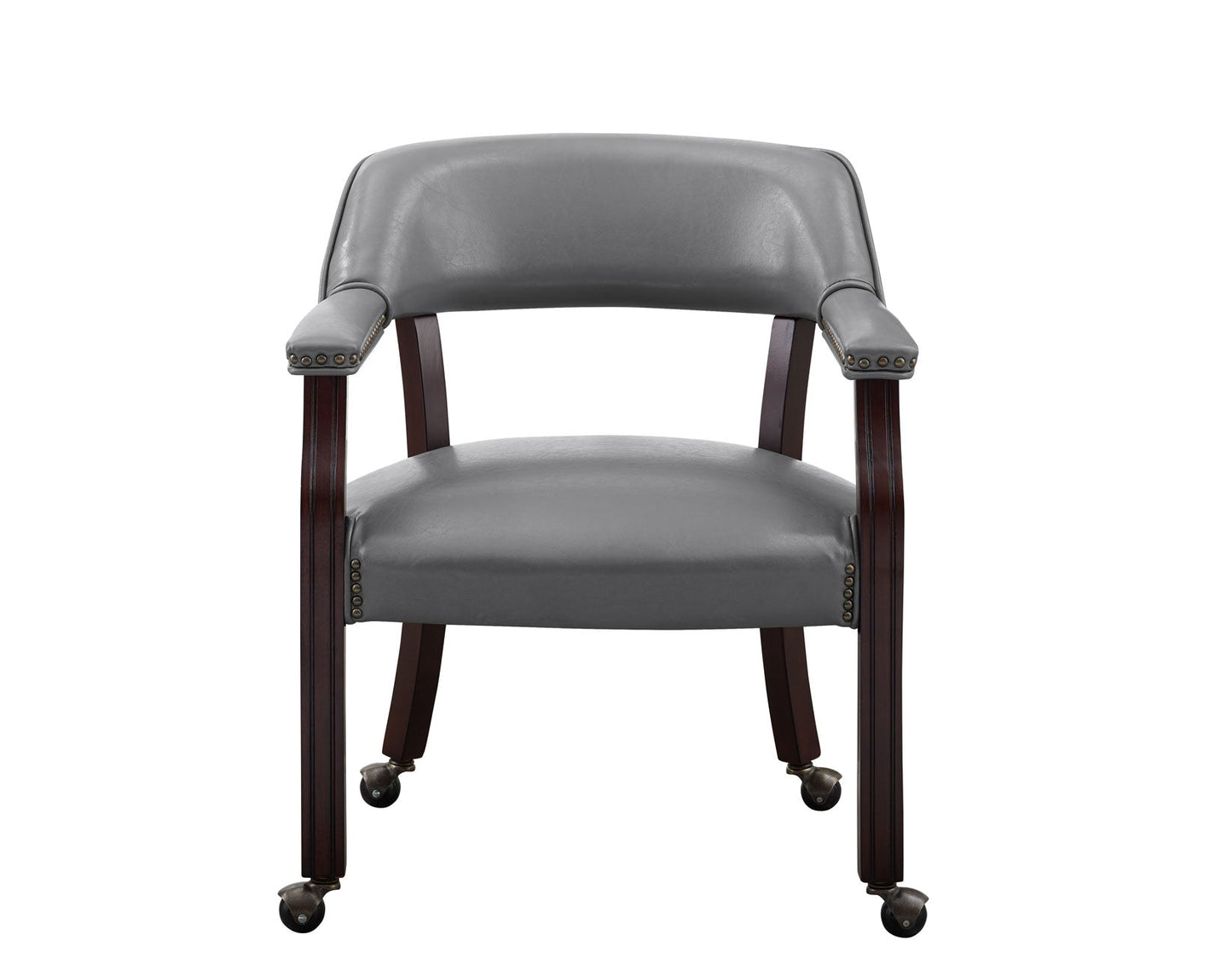 Tournament Arm Chair w/Casters, Gray