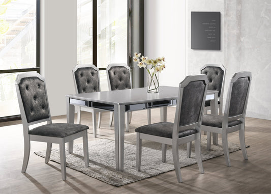 Travis Silver 7-Piece Dining Room Set