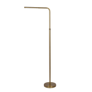 Verve Brassed Gold Floor Lamp with On/Off Switch Adjustable Led Round Base