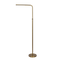 Verve Brassed Gold Floor Lamp with On/Off Switch Adjustable Led Round Base