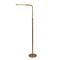 Verve Brassed Gold Floor Lamp with On/Off Switch Adjustable Led Round Base
