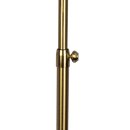 Verve Brassed Gold Floor Lamp with On/Off Switch Adjustable Led Round Base