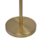 Verve Brassed Gold Floor Lamp with On/Off Switch Adjustable Led Round Base